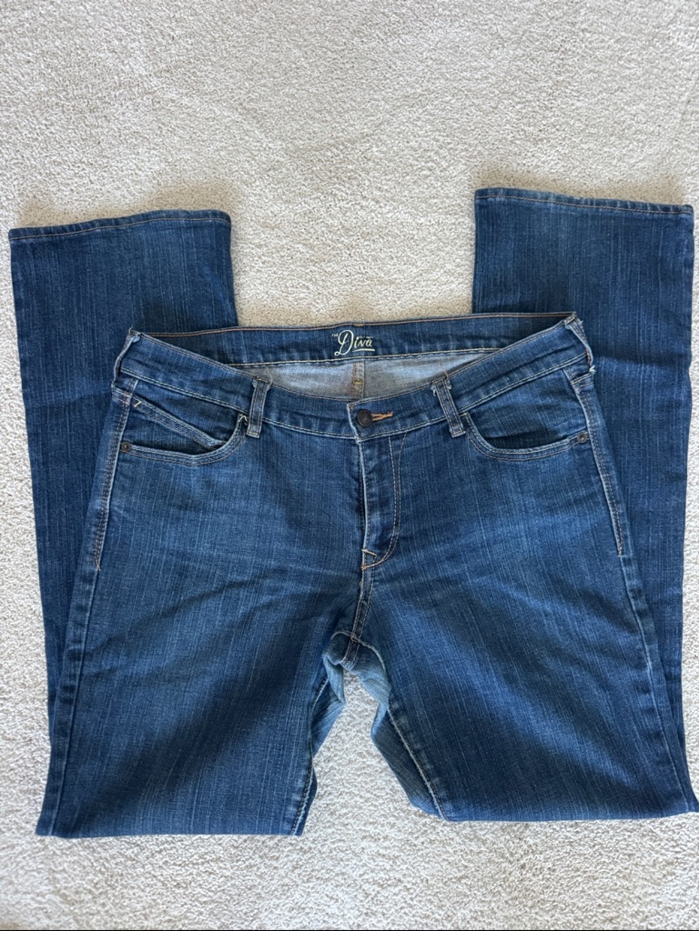 Old Navy Women's Medium Blue Boot-Cut Jeans long